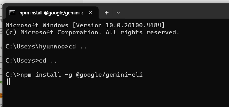 npm install 명령어로 설치하는 과정